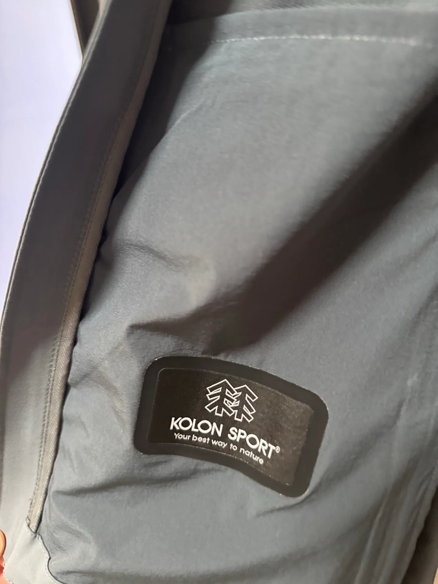 [Premium replica] KOLON SPORT/Kelon 26Fw TECHSHELL 3L soft shell jacket, stretch thin jacket (grey blue), originally purchased from KF, exclusive customization, custom dyed fabric, light and breathable, windproof and water repellent, hand pockets, taped inside, comfortable and not stuffy, look for the correct version Size: m/l/xl/2xl/3xl/4xl